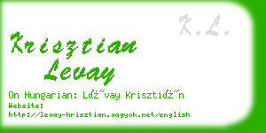 krisztian levay business card